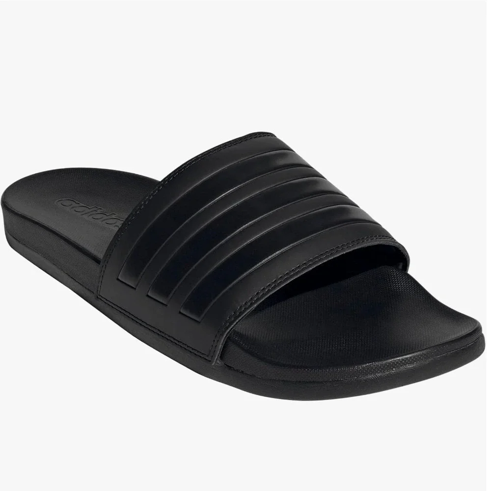 Adidas Adilette Comfort Slides Black Black Black Unisex Adult Sandals 2022